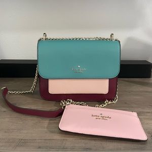 Kate Spade Colorblock crossbody with matching wallet
